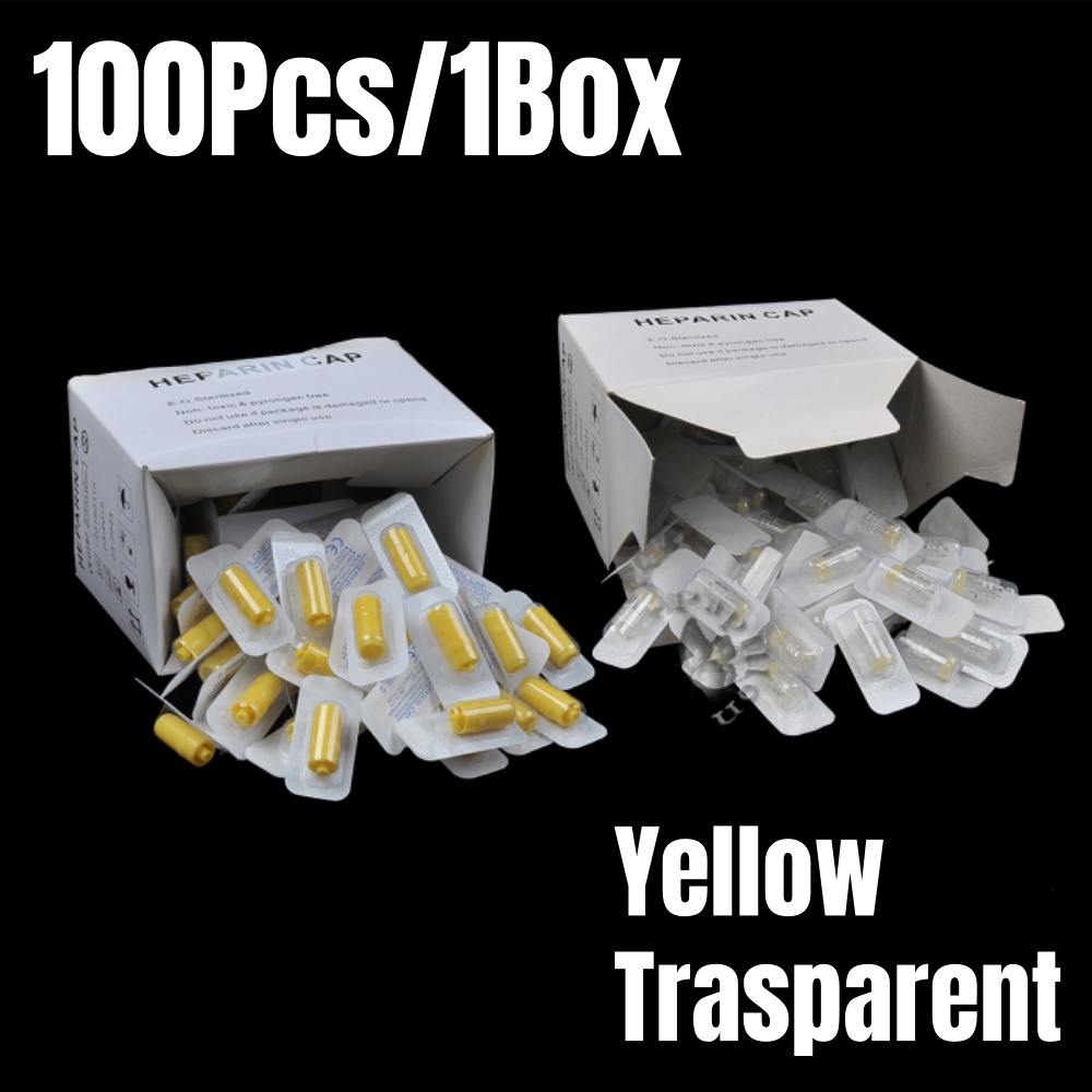 Pet Supplies Warehouse - 100Pcs/Box Heparin Cap IV Disposable Cannula