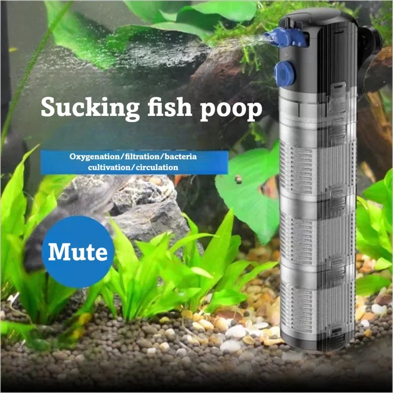 Fish Tank Filter Pump - Fish Tank Filter Built-in Water Purification