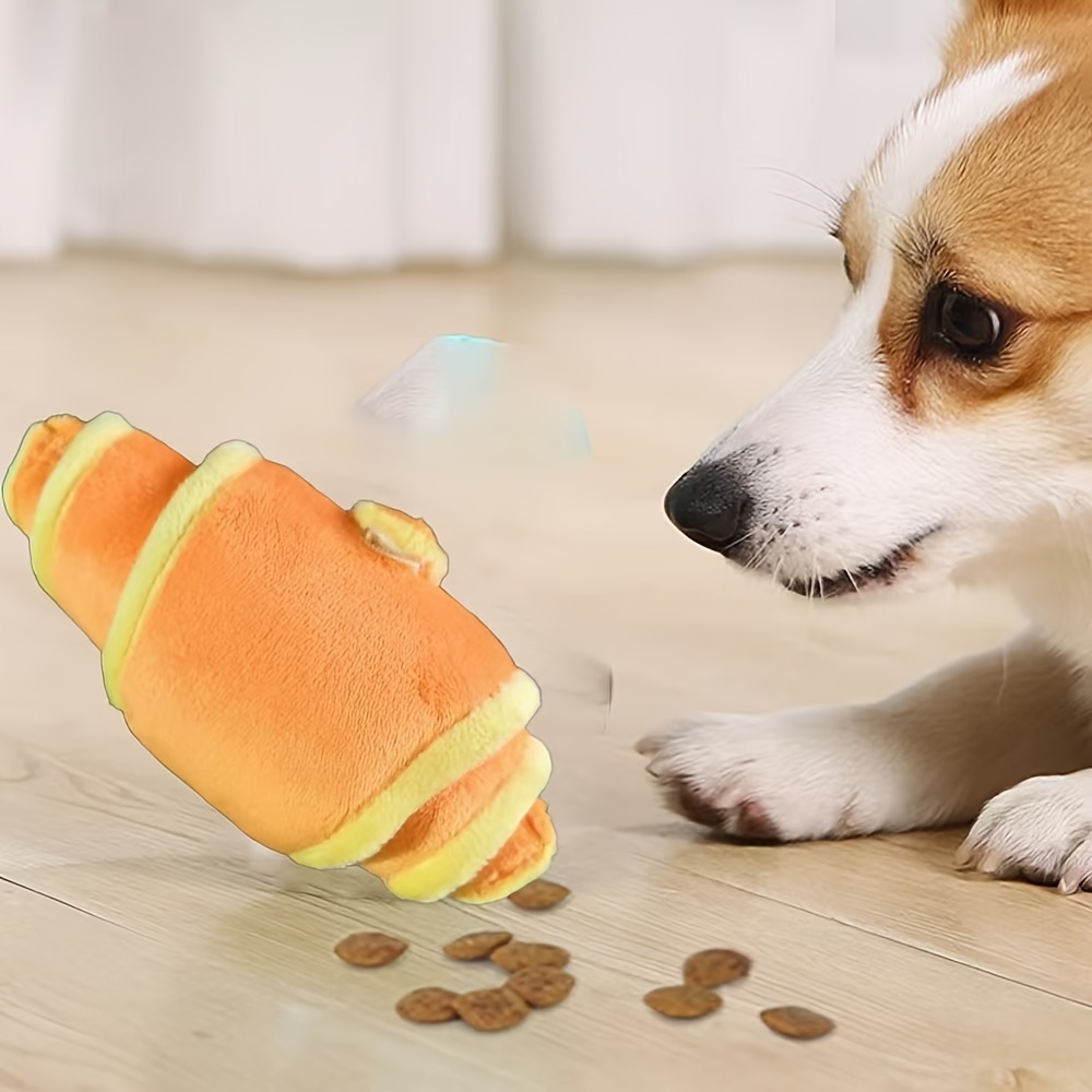 Soft Croissant Dog Toy Dog Tra - Dog Treat Puzzle Toy review and price