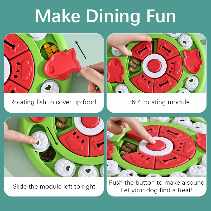 Pet Cat Dog Slow Food Bowl Puz - Dog Treat Puzzle Toy review and price