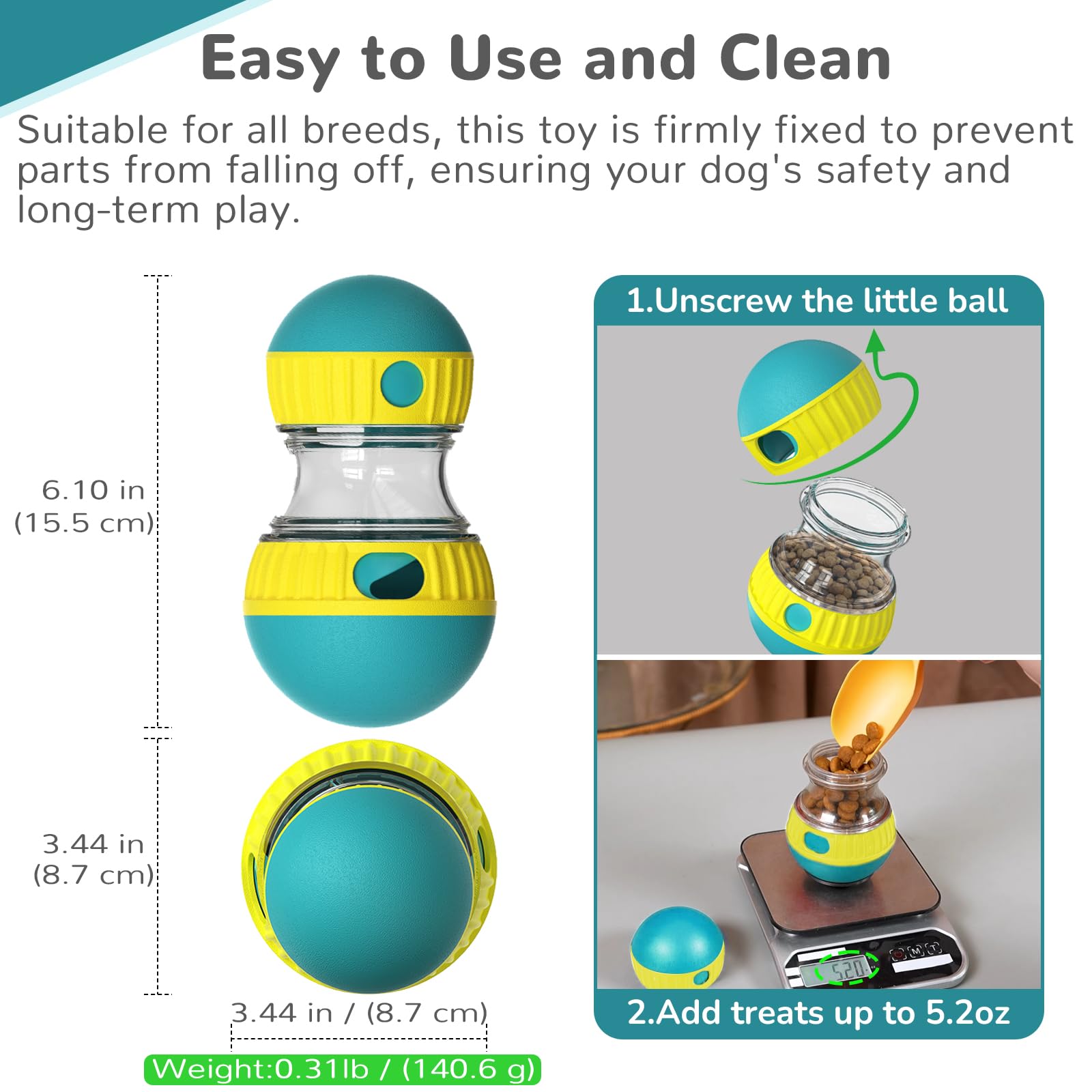 Dog Toys & Adjustable Slow Fee - Dog Treat Puzzle Toy review and price
