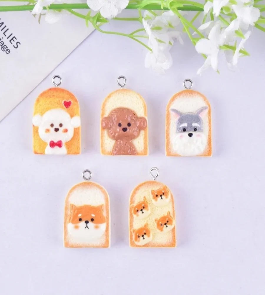 10Pcs Cute Toast Dog Resin Pen - Pet Supplies Warehouse review and price