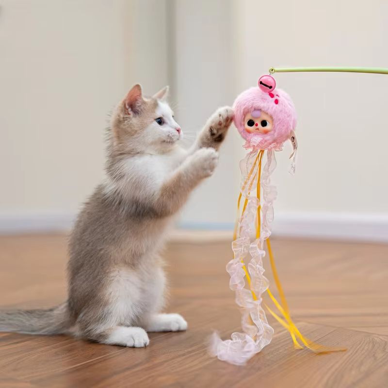New Baby Three Cat Teasing Sti - Interactive Cat Toy review and price