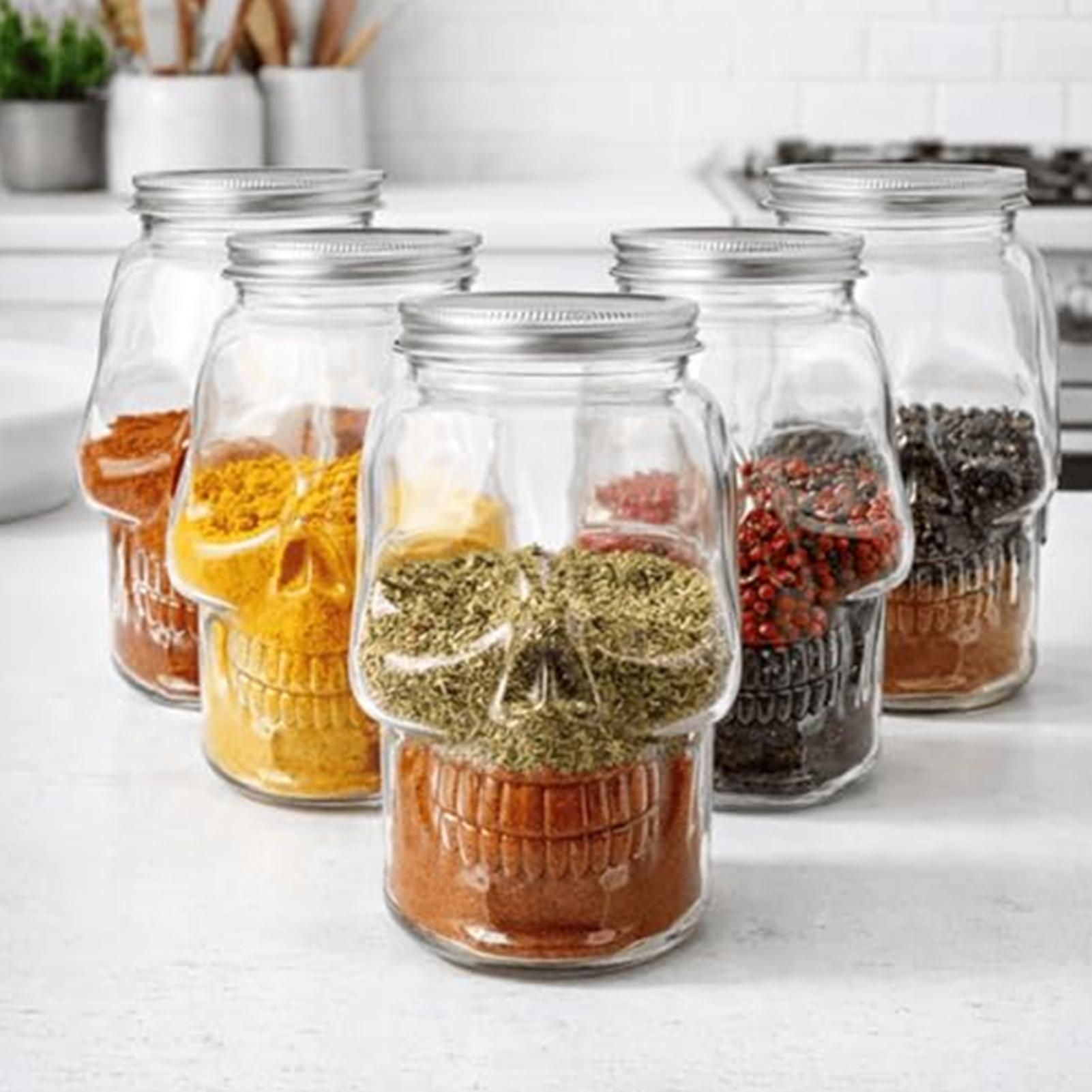 Transparent Skull Jars with Li - Pet Supplies Young review and price