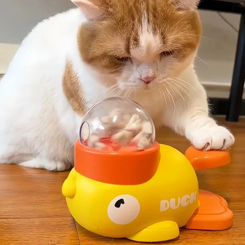 Yellow Duck-Shaped Interactive - Interactive Cat Toy review and price