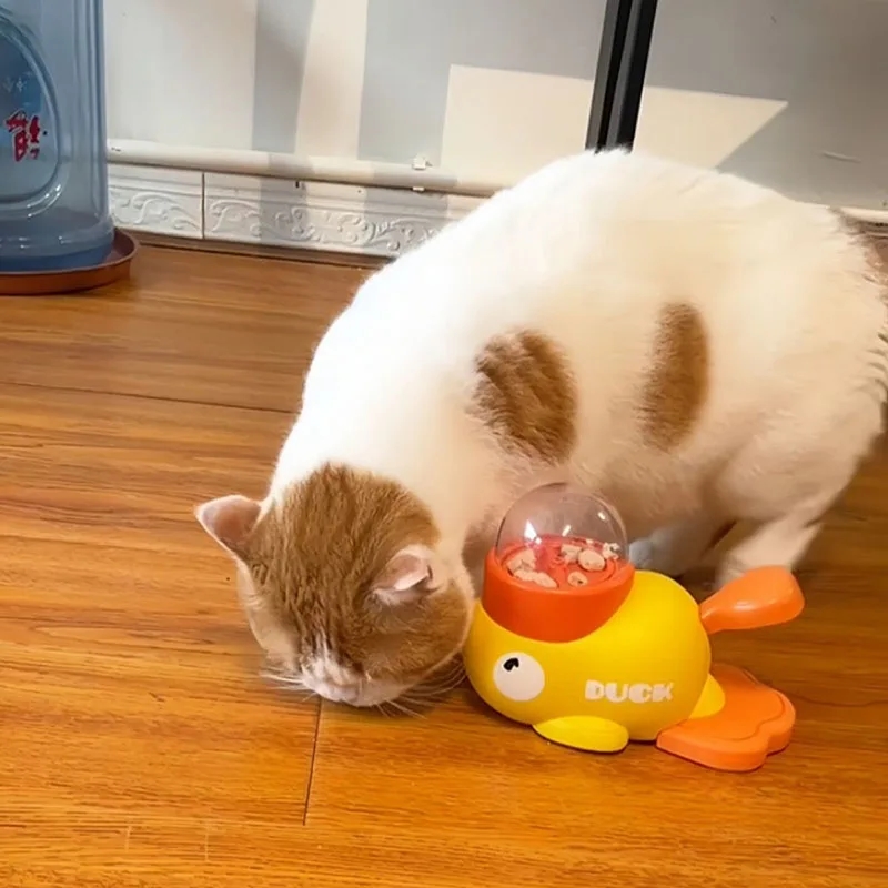 Yellow Duck-Shaped Interactive - Interactive Cat Toy review and price