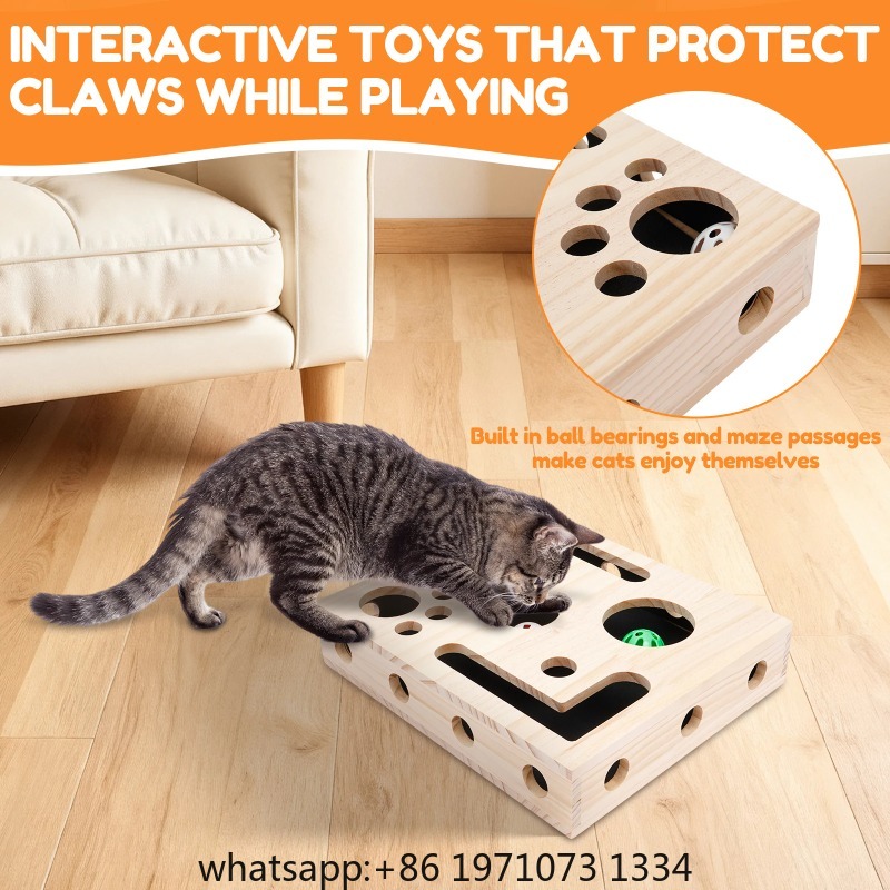 Cat Nail File Box Toy with Bel - Interactive Cat Toy review and price