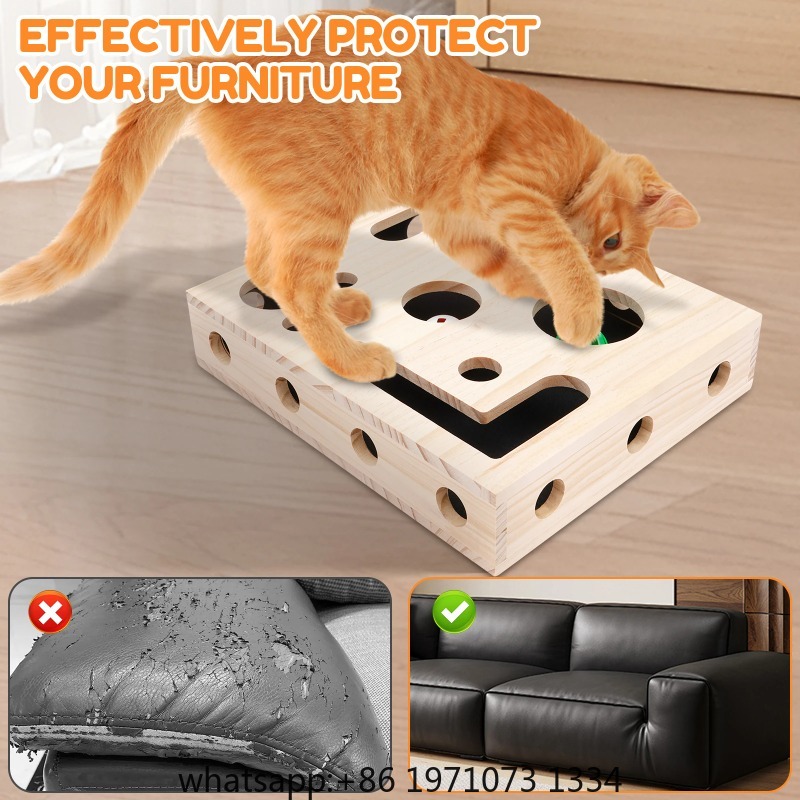 Cat Nail File Box Toy with Bel - Interactive Cat Toy review and price