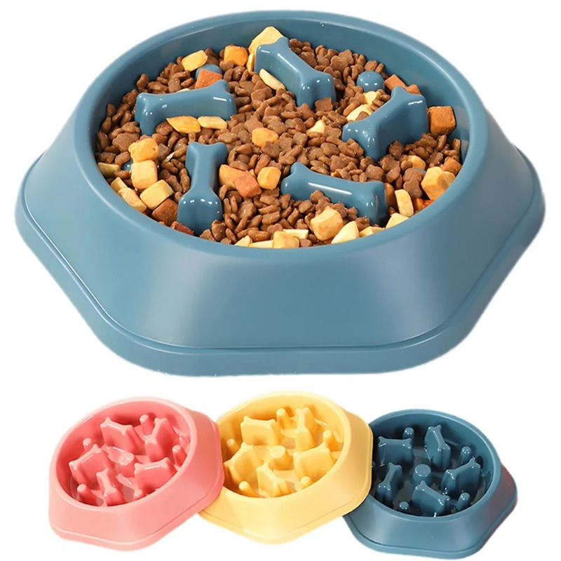 1Pc Slow Feeder Dog Bowl Anti- - Dog Treat Puzzle Toy review and price