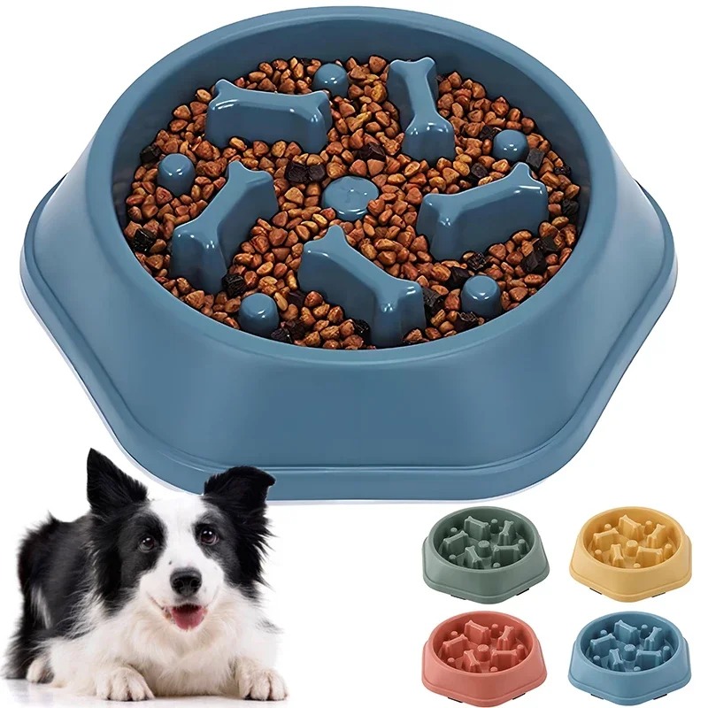 1Pc Slow Feeder Dog Bowl Anti- - Dog Treat Puzzle Toy review and price